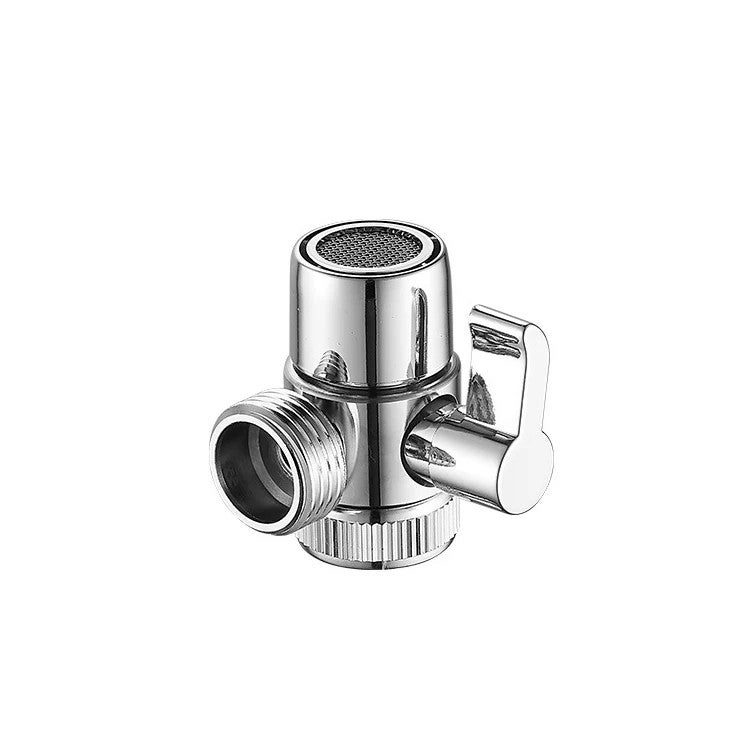 Bluejw Water Divider Brass Aerator Large Flow Shower 3-Way Diverter Valve Split Switch - Compatible with Showerhead Filters - Image 2